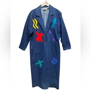 Georgi Duwe’s Diamond DUDS vintage long denim western trench coat